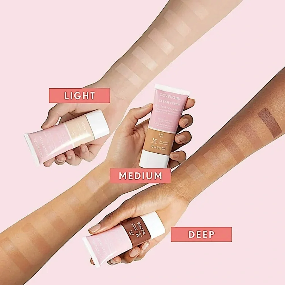 3/$12 CoverGirl 580 Tan Clean Fresh Skin Milk Nourishing Foundation 1oz